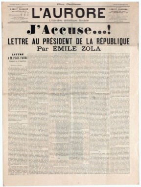 Aanklacht van Emile Zola, begin van een diepe ruzie tussen Heinrich en Thomas